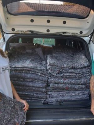 Campanha de inverno 2022: distribuição de cobertores e agasalhos.